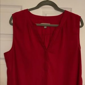 Red blouse from Banana Republic
